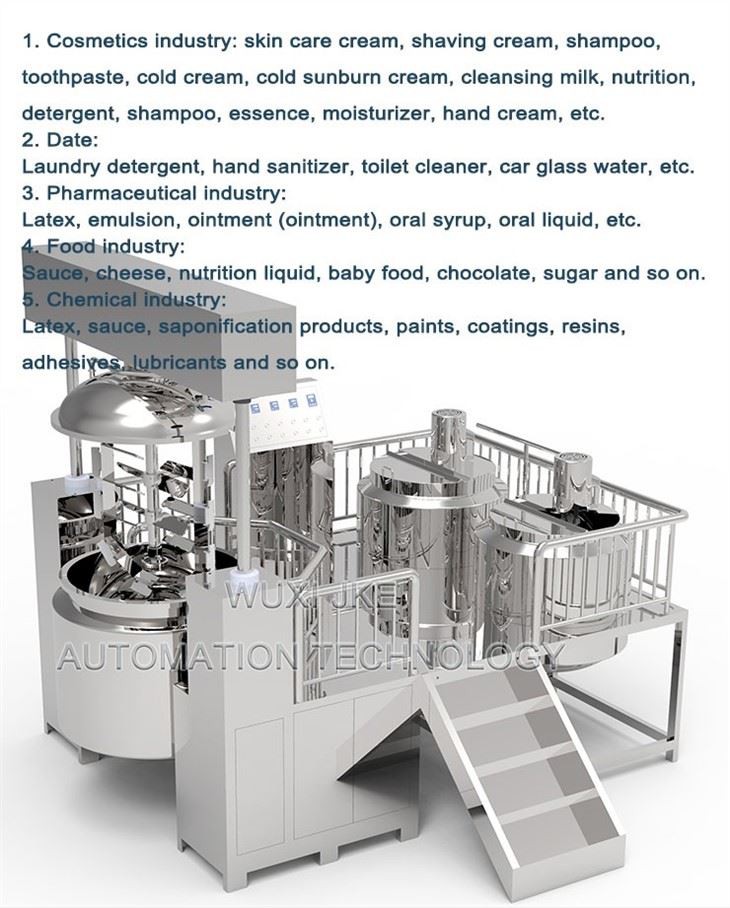 Cosmetic Stainless Steel Mixing Tank