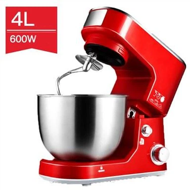 Кухонні гарячі вироби з нержавіючої сталі Чаша Підставка змішувач, 4L 600 Вт змішувач тіста